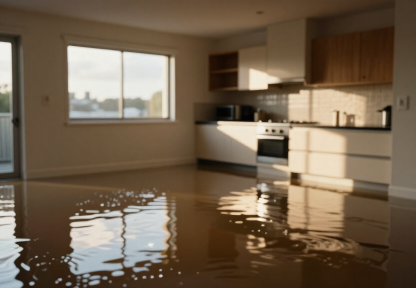 Flooded apartment basement in Rushcutters Bay